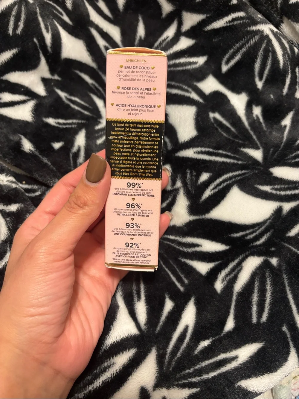 Too Faced Born This Way Matte Foundation in Pink and Gold Box